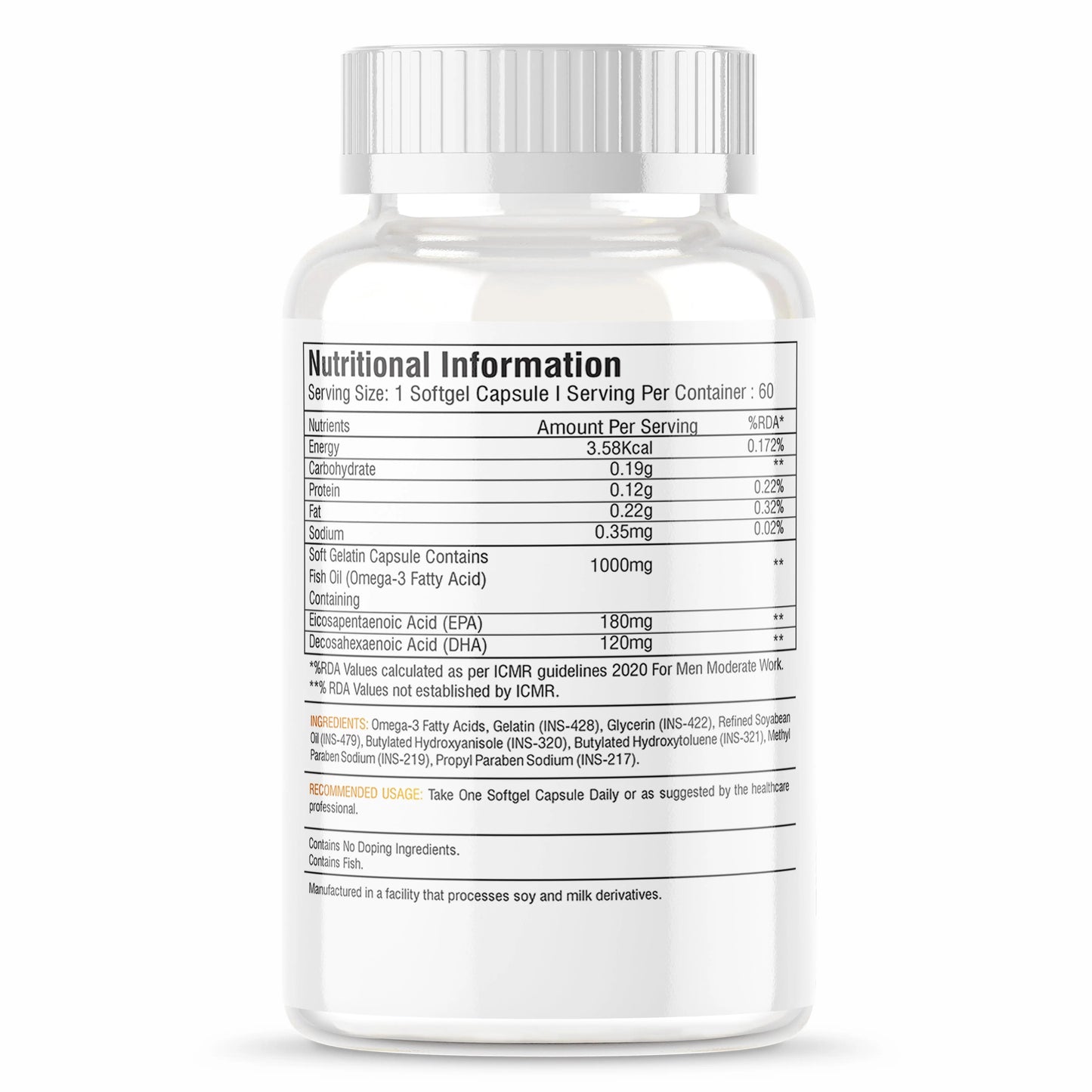 iMuscles Nutrition Omega-3 Fish Oil Capsules imuscles.in