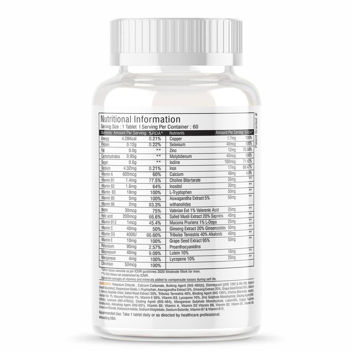 iMuscles Nutrition Multivitamins Tablets