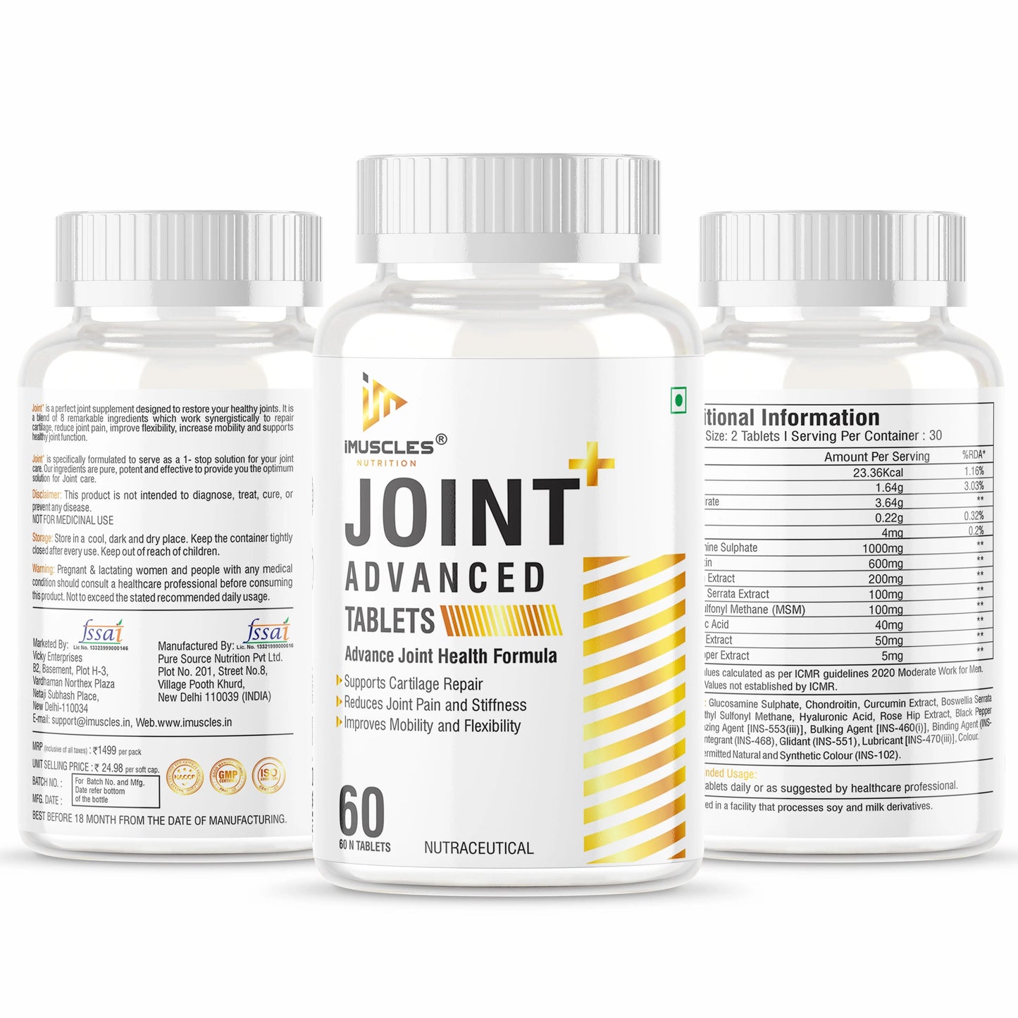 iMuscles Nutrition Joint Advanced Tablets imuscles.in