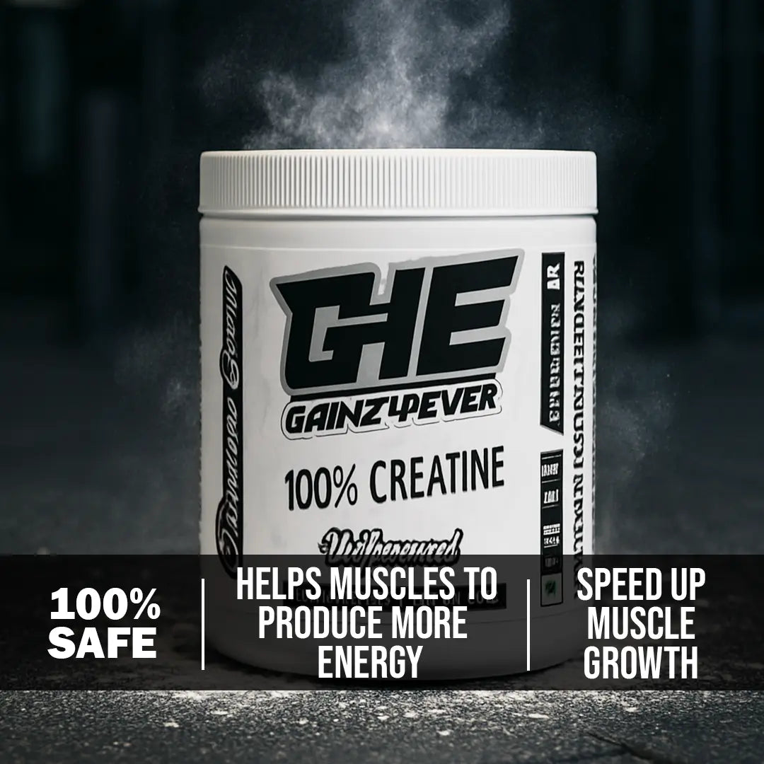 Gainz4Ever - Pure Micronised Creatine Monohydrate Powder- Unflavoured (80 Servings) Gainz4Ever