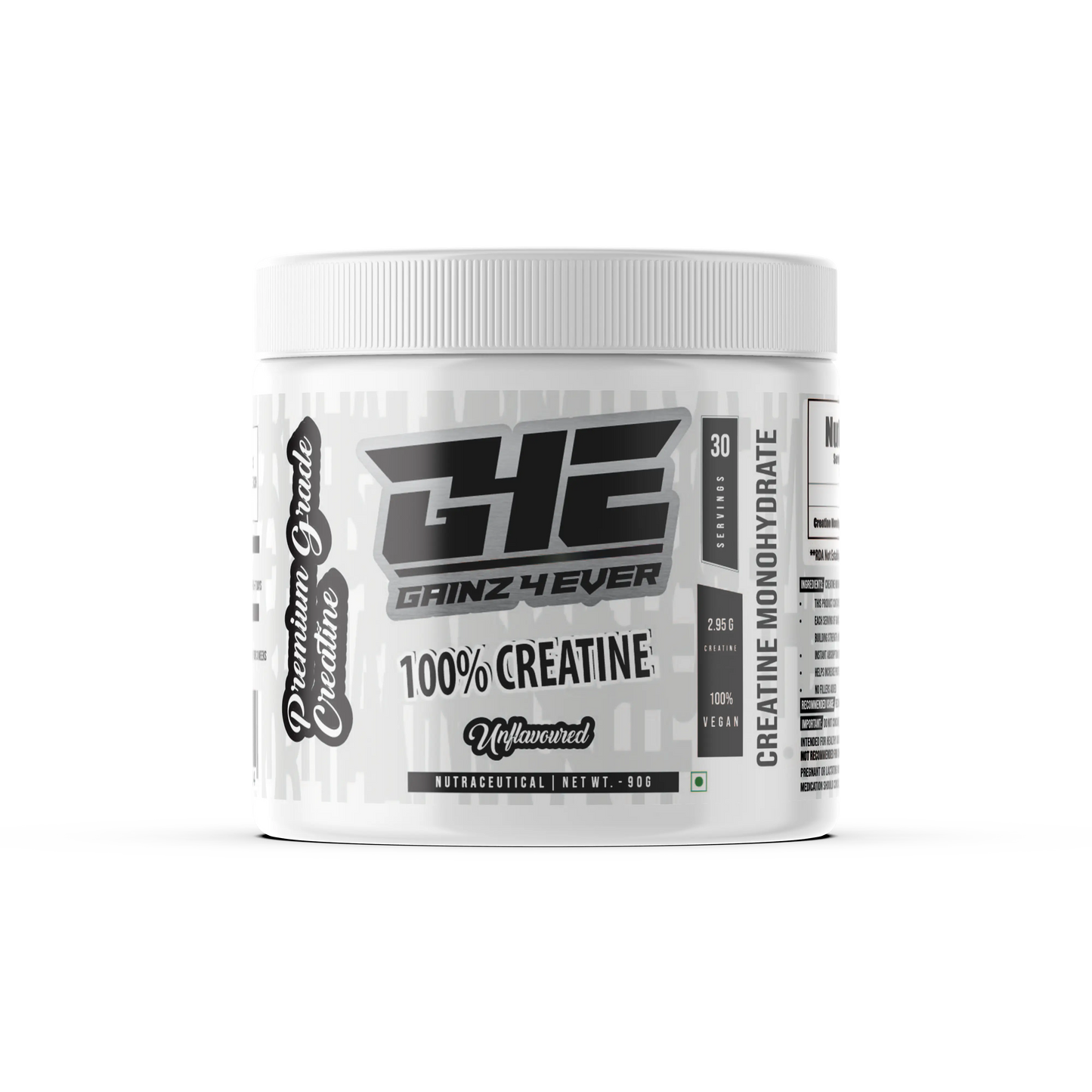 Gainz4Ever - Pure Micronised Creatine Monohydrate Powder (Unflavoured) Gainz4Ever