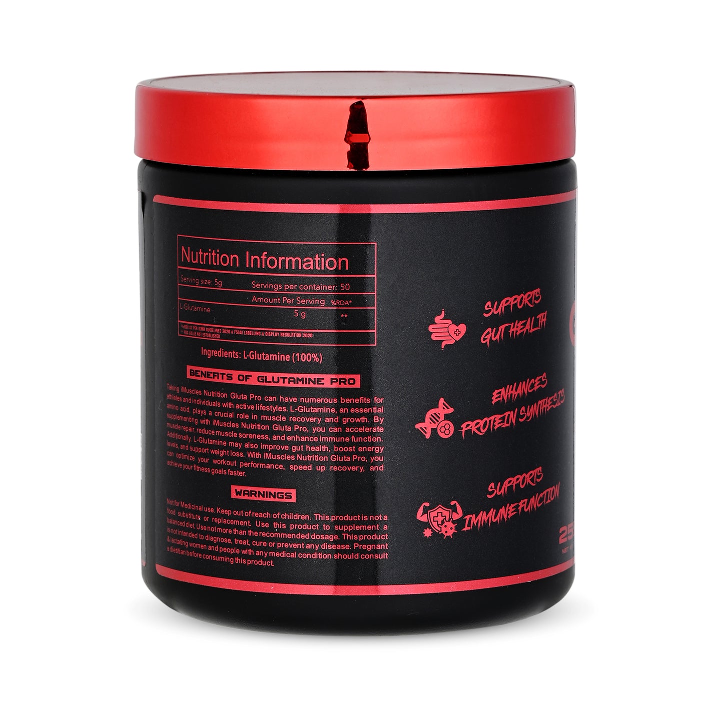 iMuscles Nutrition Gluta Pro - Buy L-Glutamine Powder Online India