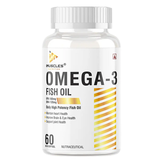 iMuscles Nutrition Omega-3 Fish Oil Capsules imuscles.in