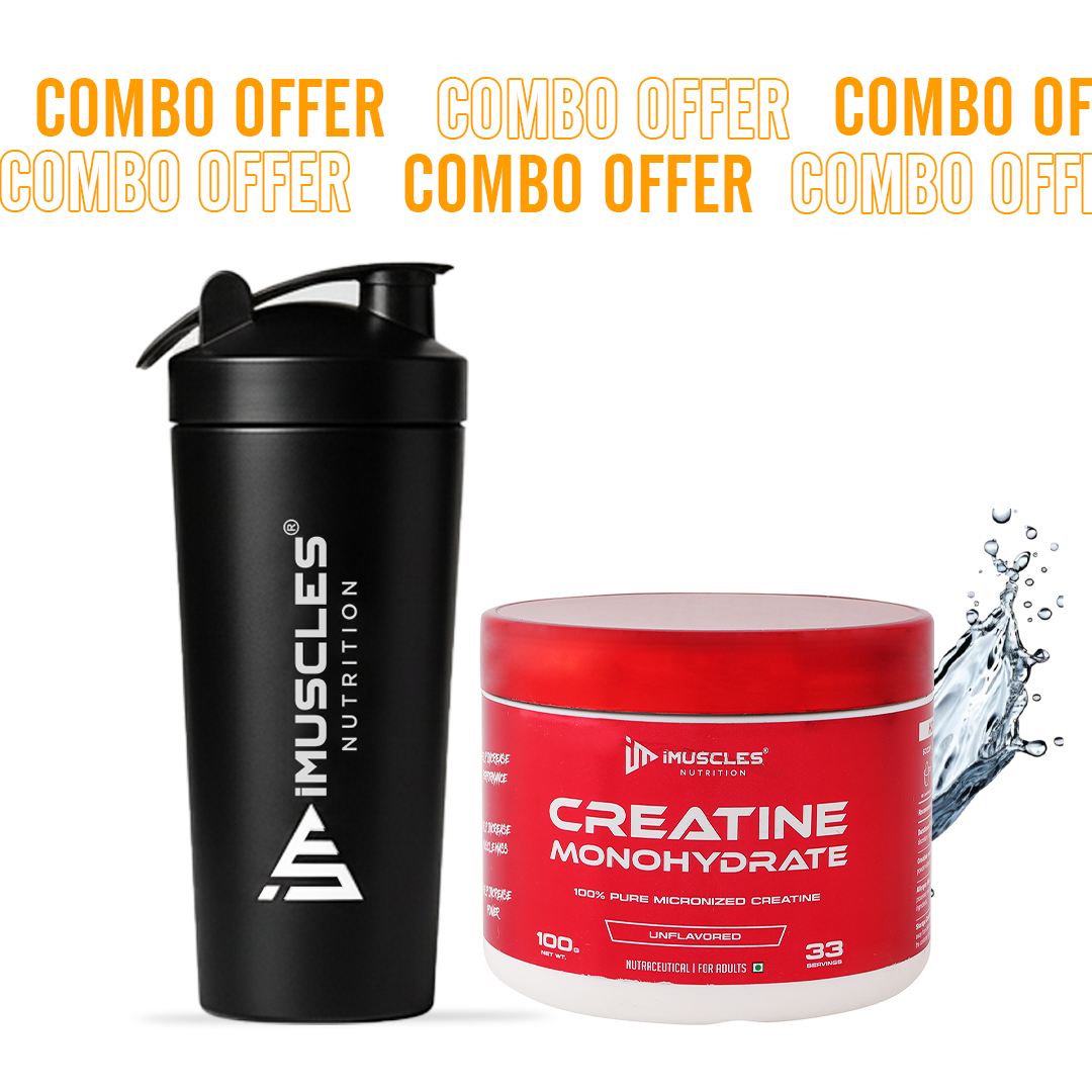 Buy Creatine Monohydrate with Shaker - iMuscles Nutrition
