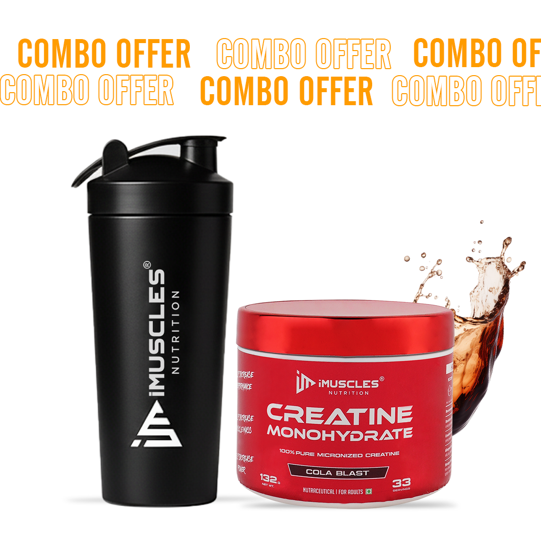 Buy Creatine Monohydrate with Shaker - iMuscles Nutrition