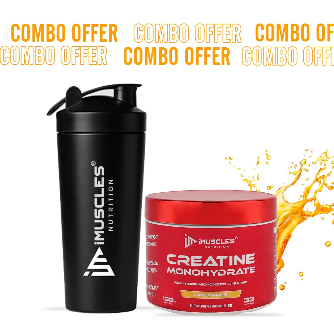 Buy Creatine Monohydrate with Shaker - iMuscles Nutrition imuscles.in