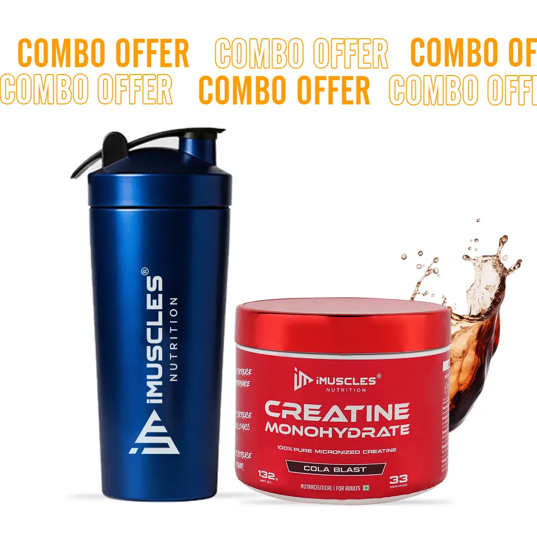 Buy Creatine Monohydrate with Shaker - iMuscles Nutrition imuscles.in
