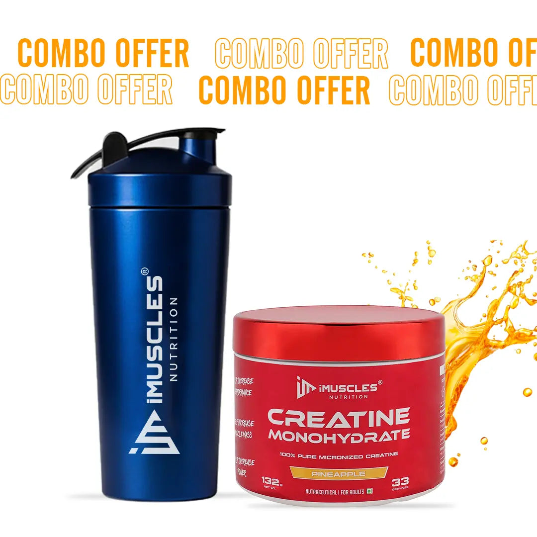 Buy Creatine Monohydrate with Shaker - iMuscles Nutrition imuscles.in
