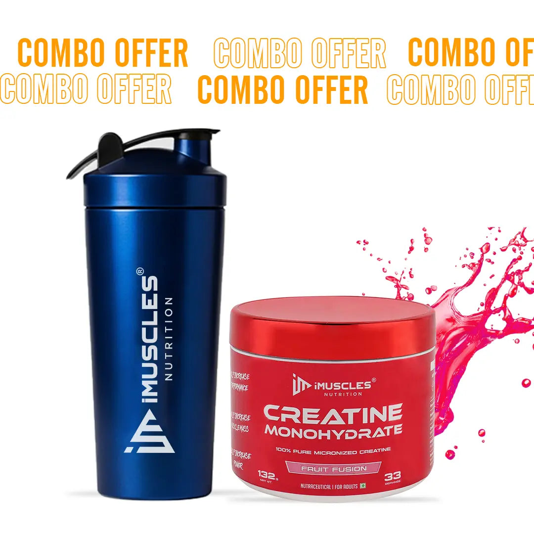 Buy Creatine Monohydrate with Shaker - iMuscles Nutrition imuscles.in