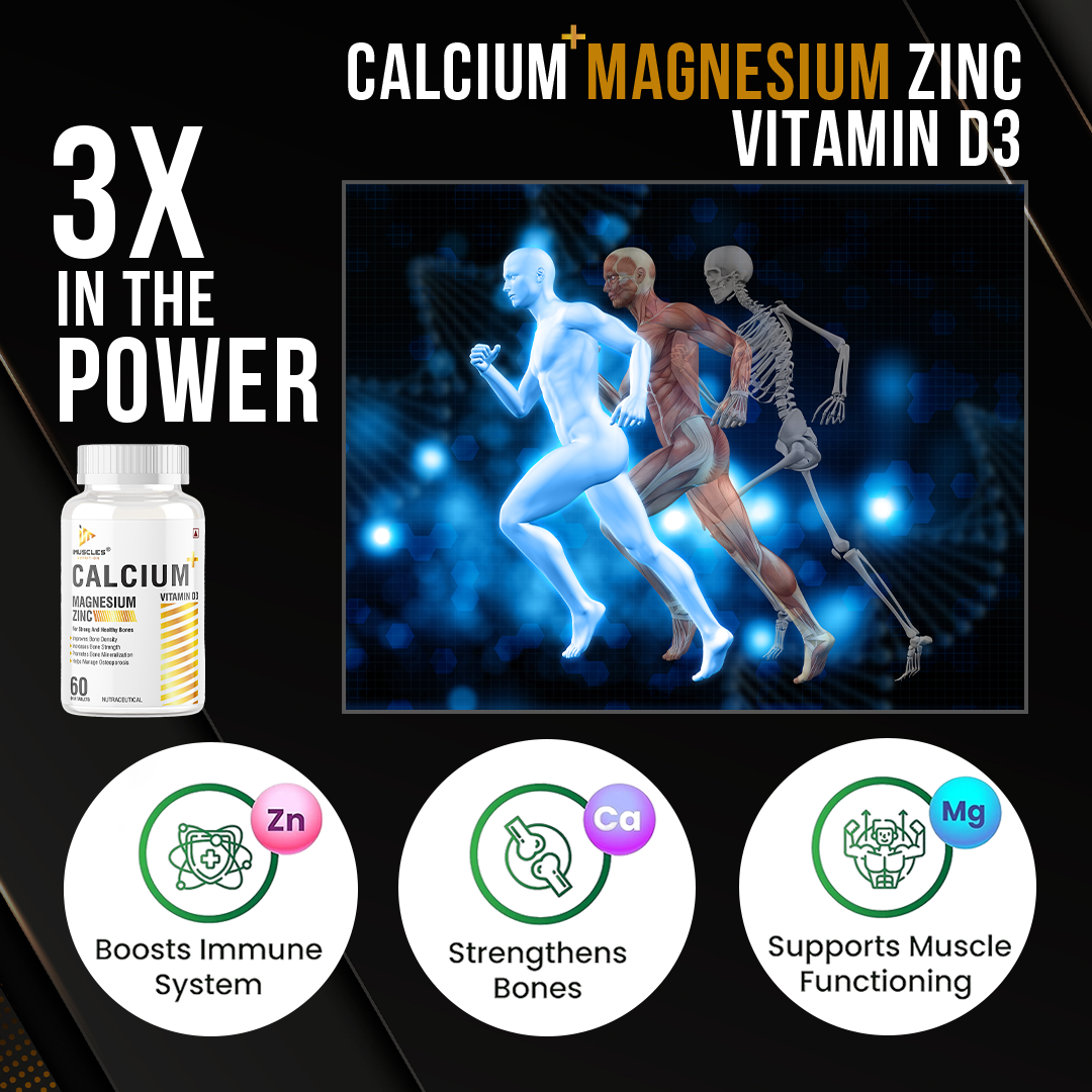 iMuscles Calcium Magnesium & Zinc Tablets