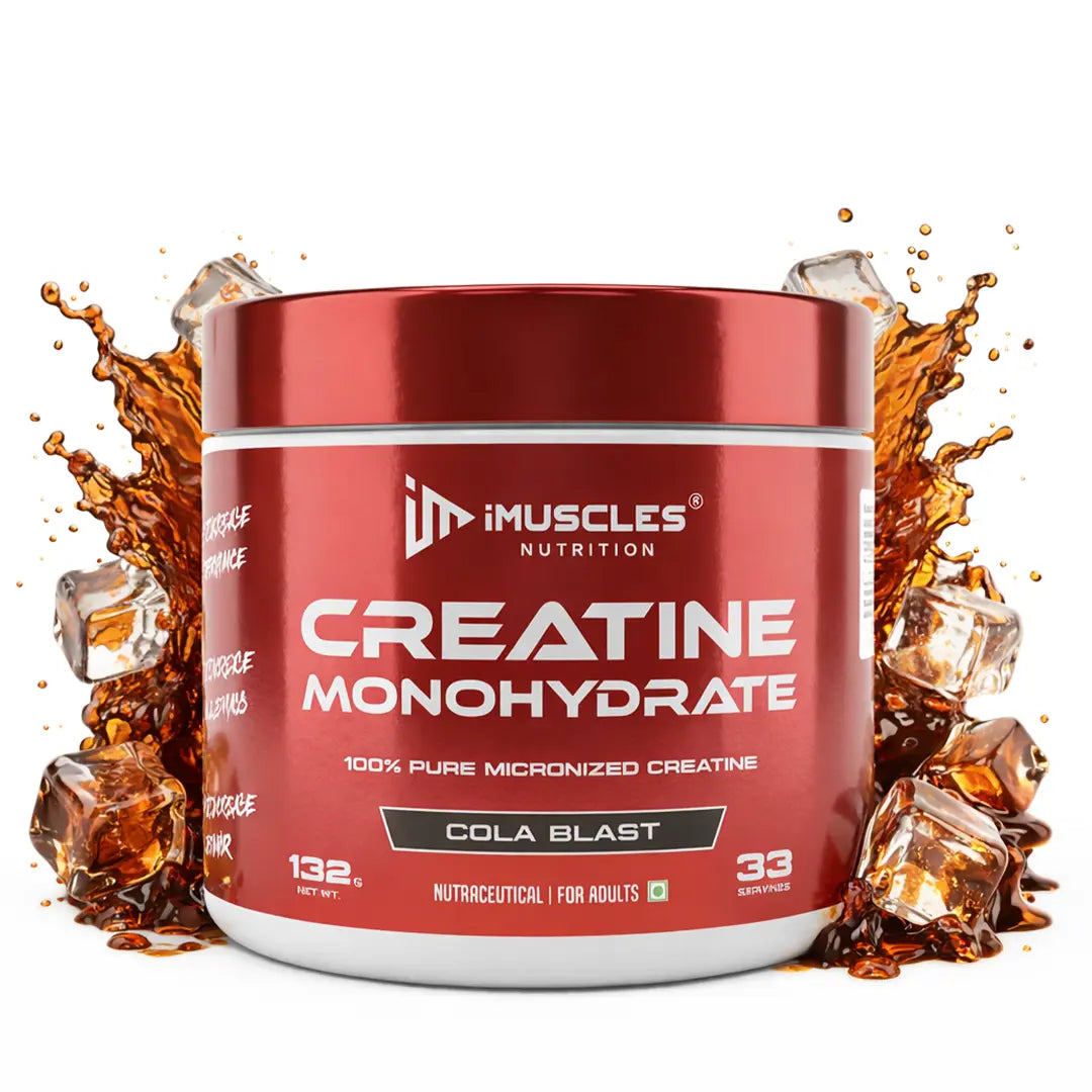 Pure Micronized Creatine Monohydrate Powder - Cola Blast Flavor (33 Servings) iMuscles Nutrition