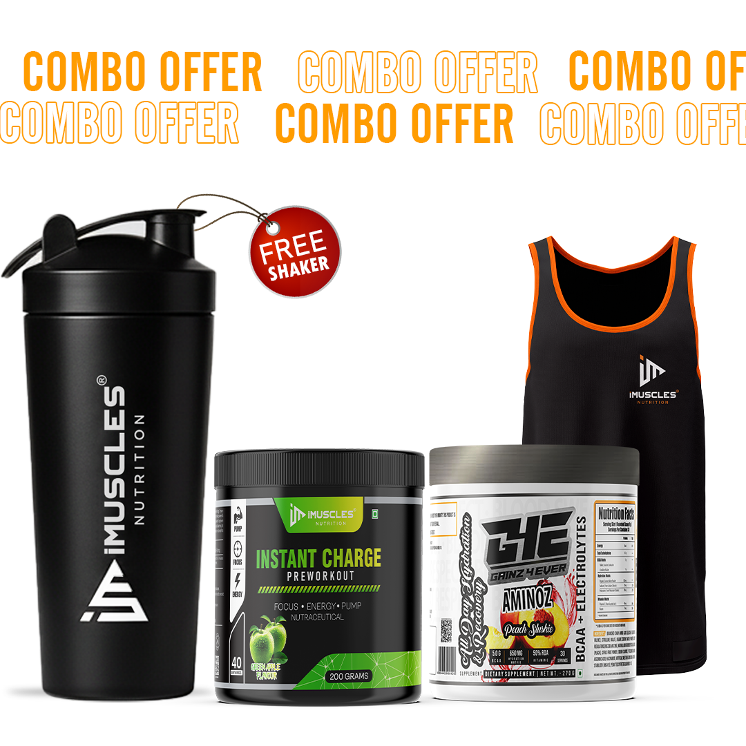Instant Charge Pre-Workout with Gainz4Ever -Aminoz and Gym Vest