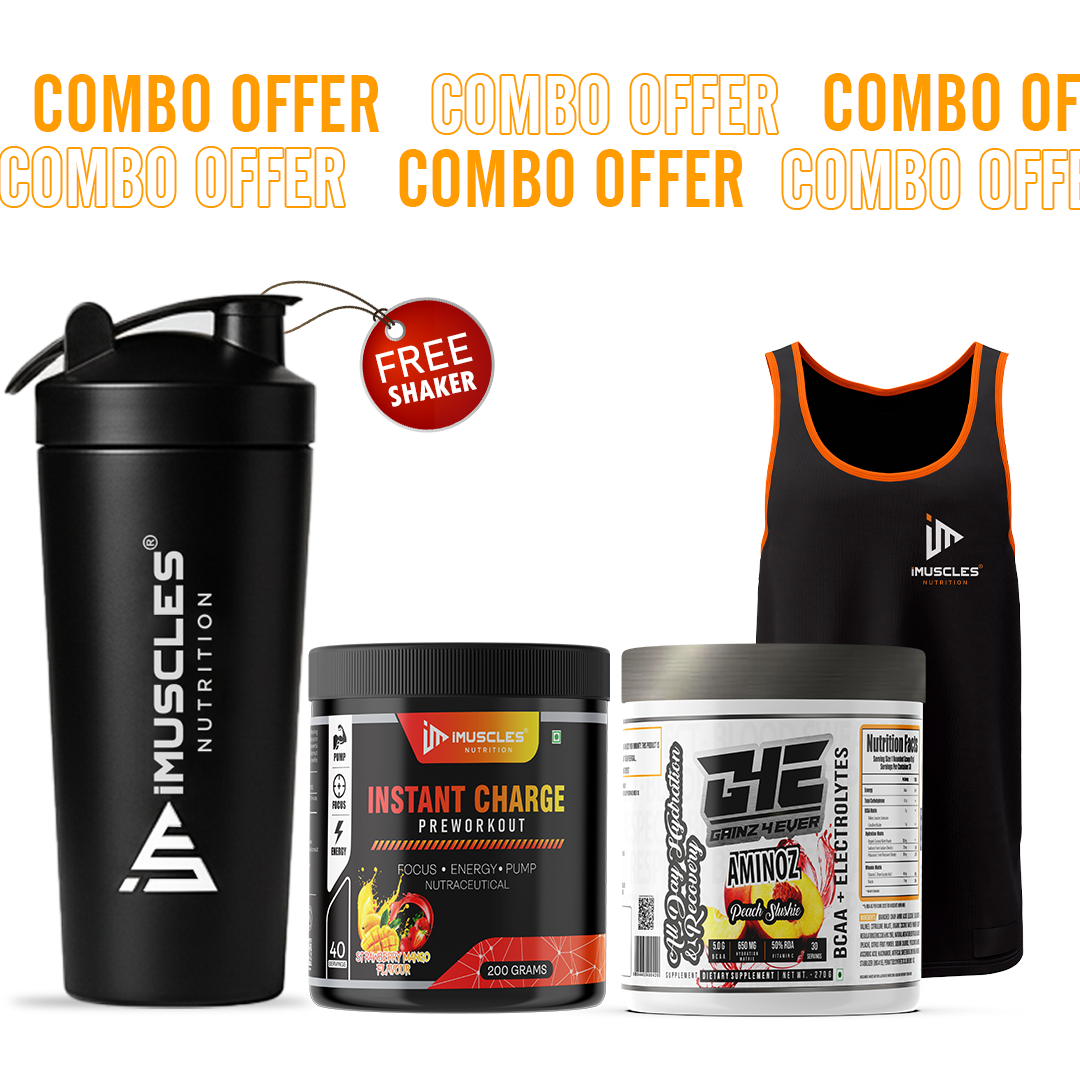 Instant Charge Pre-Workout with Gainz4Ever -Aminoz and Gym Vest