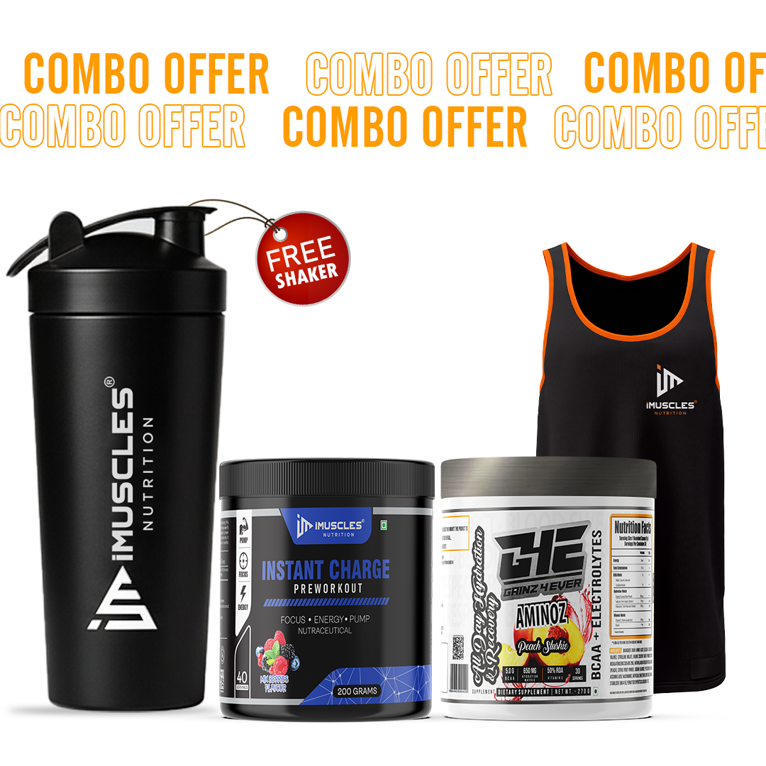 Instant Charge Pre-Workout with Gainz4Ever -Aminoz and Gym Vest