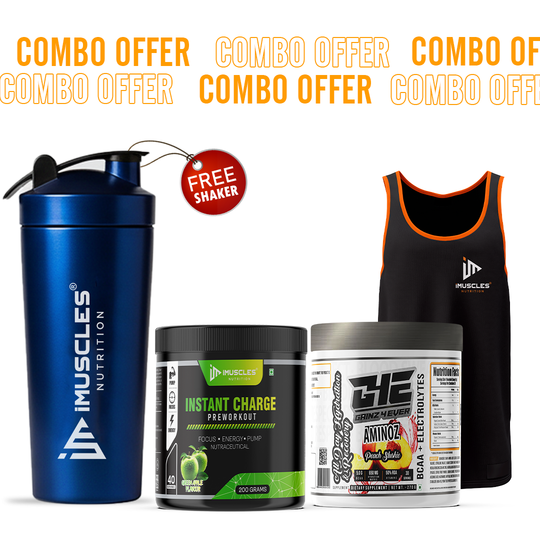 Instant Charge Pre-Workout with Gainz4Ever -Aminoz and Gym Vest