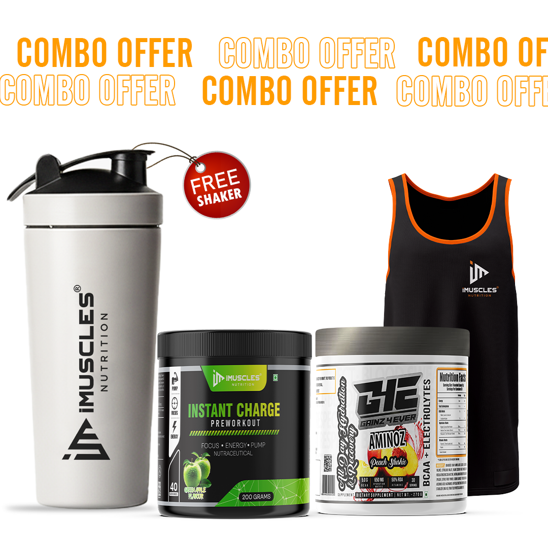 Instant Charge Pre-Workout with Gainz4Ever -Aminoz and Gym Vest