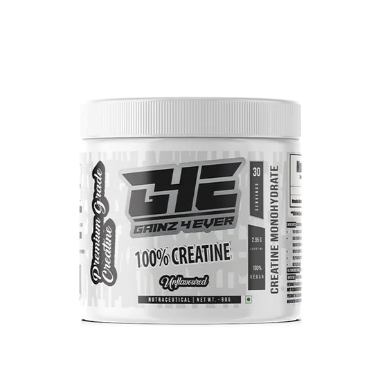 Gainz4Ever - Pure Micronised Creatine Monohydrate Powder- Unflavoured (30 Servings) Gainz4Ever