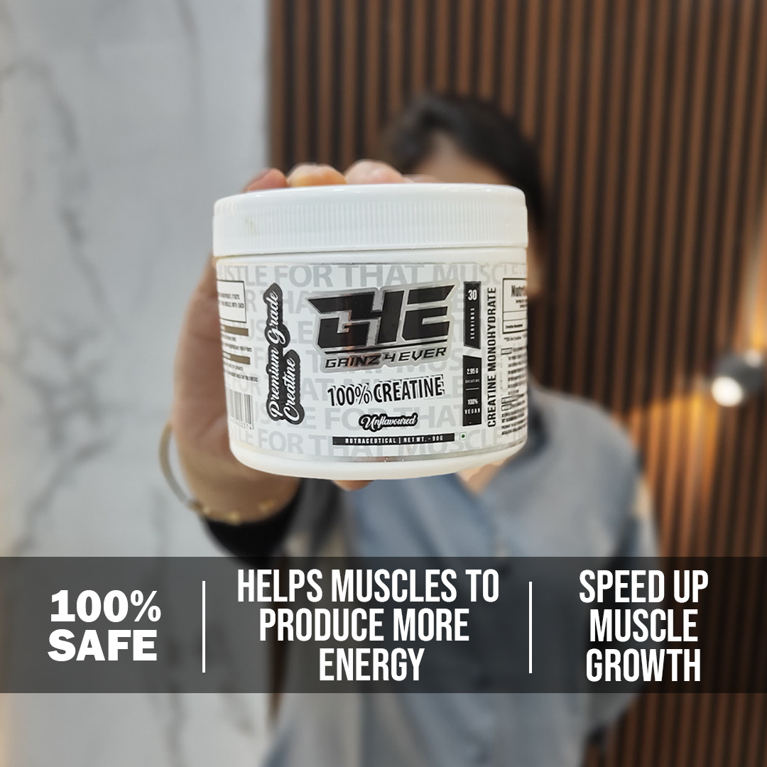 Gainz4Ever - Pure Micronised Creatine Monohydrate Powder (Unflavoured)