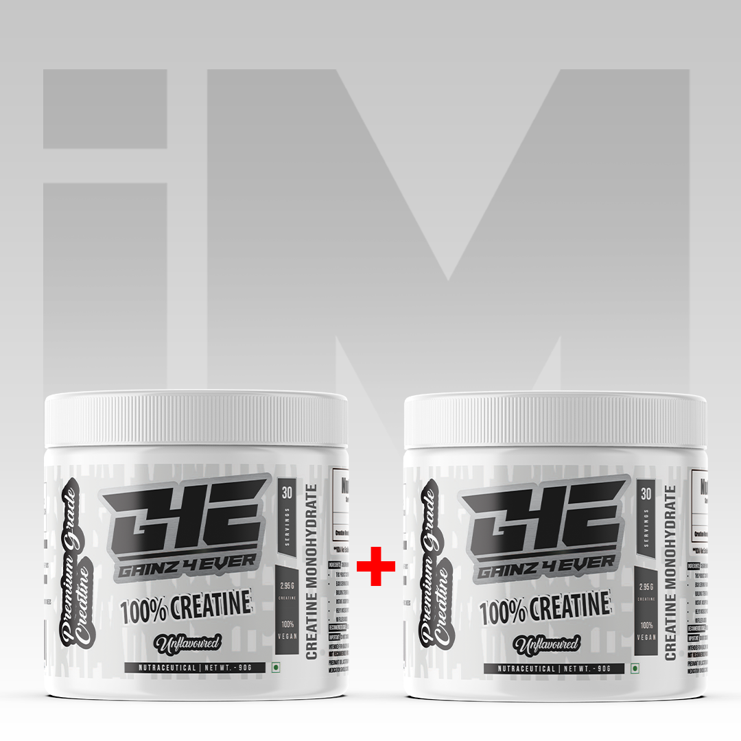 Gainz4Ever - Pure Micronised Creatine Monohydrate Powder (Unflavoured)