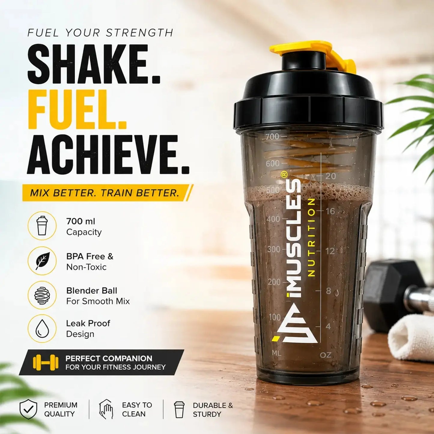 Cyclone Shaker- 700ML iMuscles Nutrition