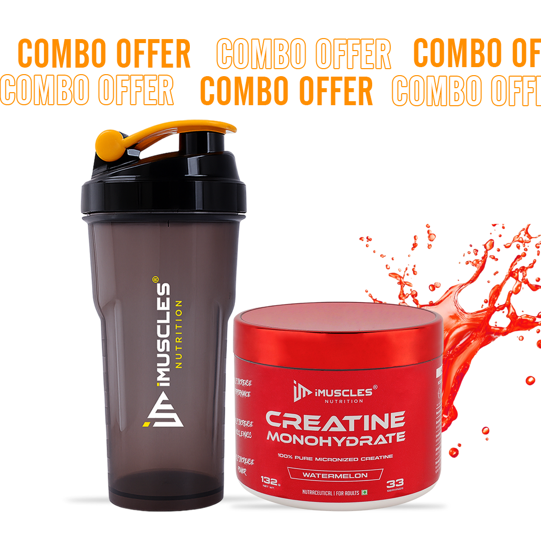 Creatine Supplement with Shaker - Pure Monohydrate