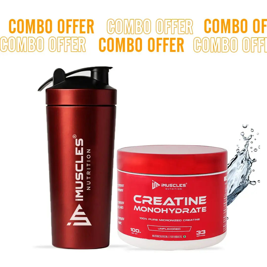 Buy Creatine Monohydrate with Shaker - iMuscles Nutrition imuscles.in