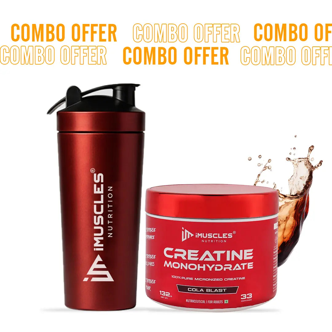 Buy Creatine Monohydrate with Shaker - iMuscles Nutrition imuscles.in