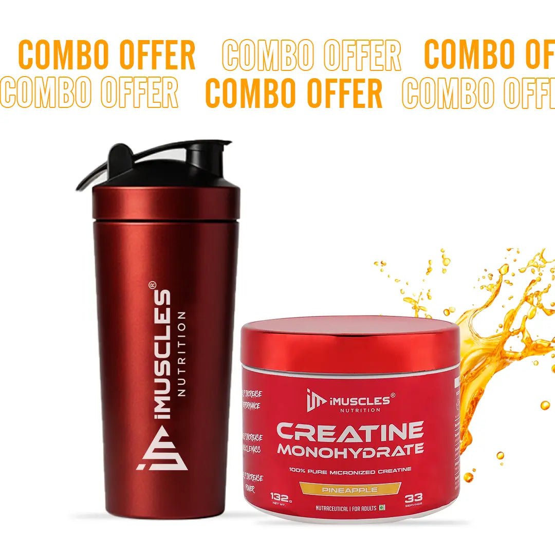 Buy Creatine Monohydrate with Shaker - iMuscles Nutrition imuscles.in