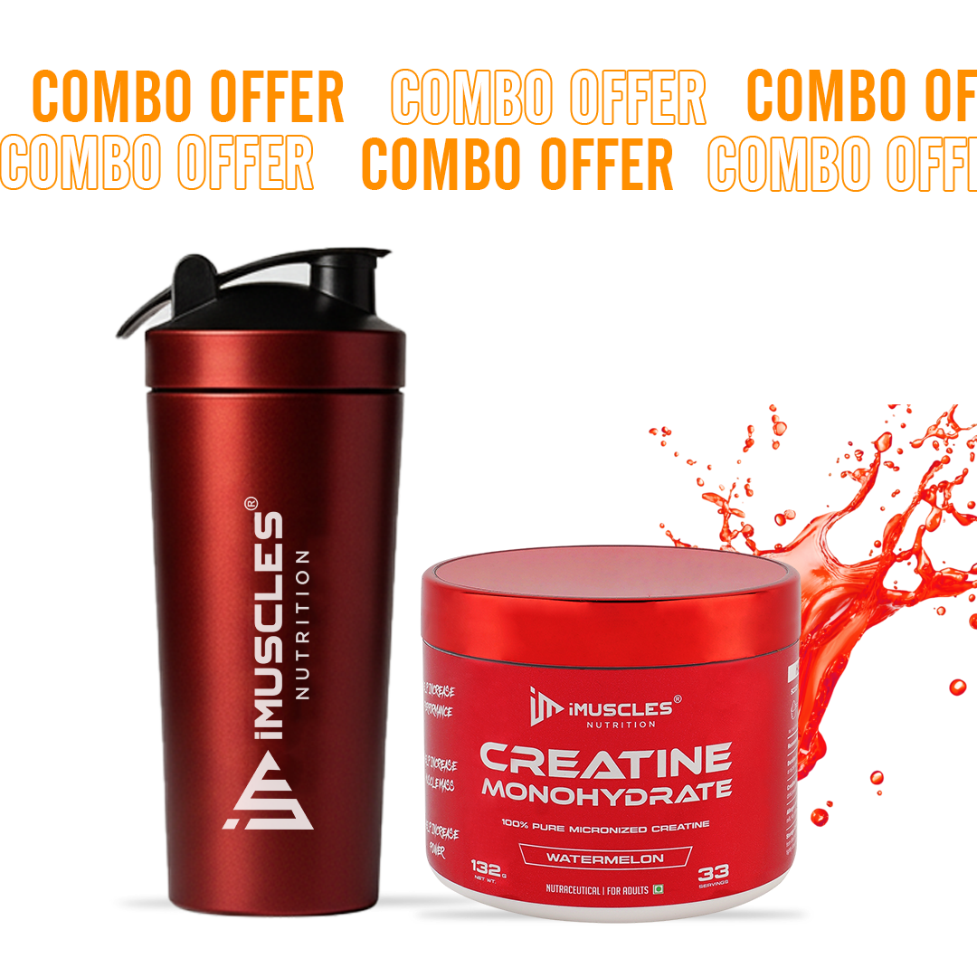 Buy Creatine Monohydrate with Shaker - iMuscles Nutrition