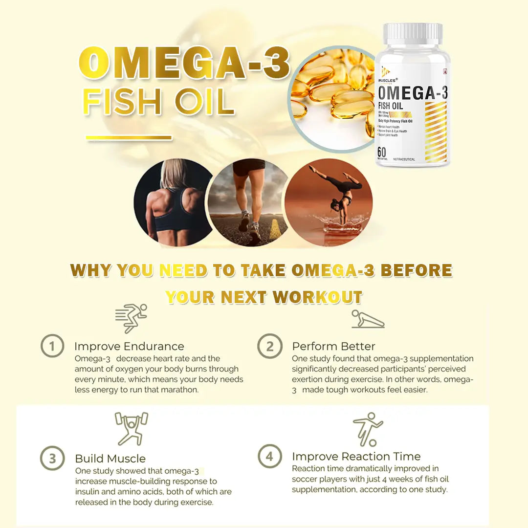 iMuscles Nutrition Omega-3 Fish Oil Capsules imuscles.in