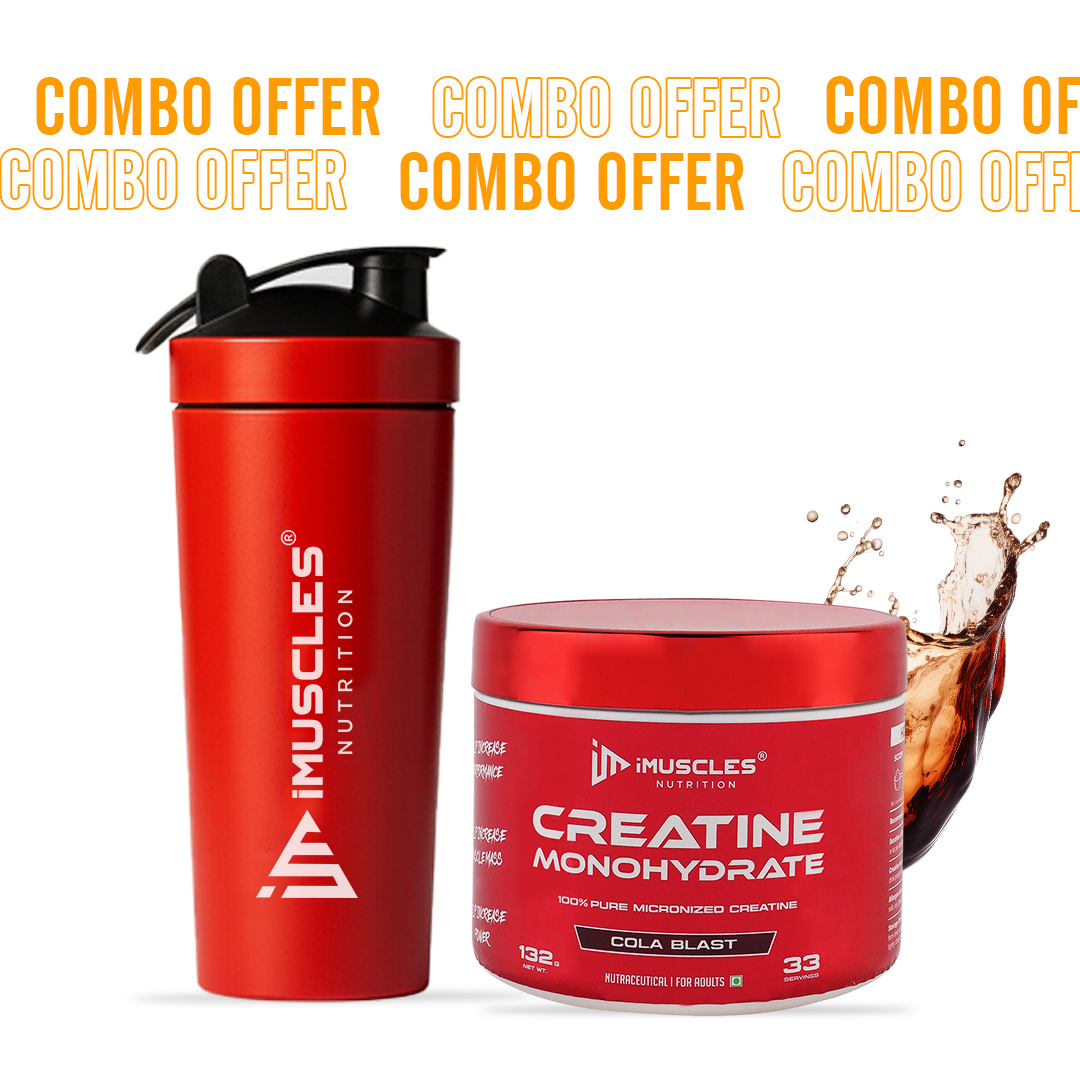 Buy Creatine Monohydrate with Shaker - iMuscles Nutrition