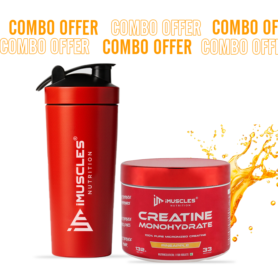 Buy Creatine Monohydrate with Shaker - iMuscles Nutrition