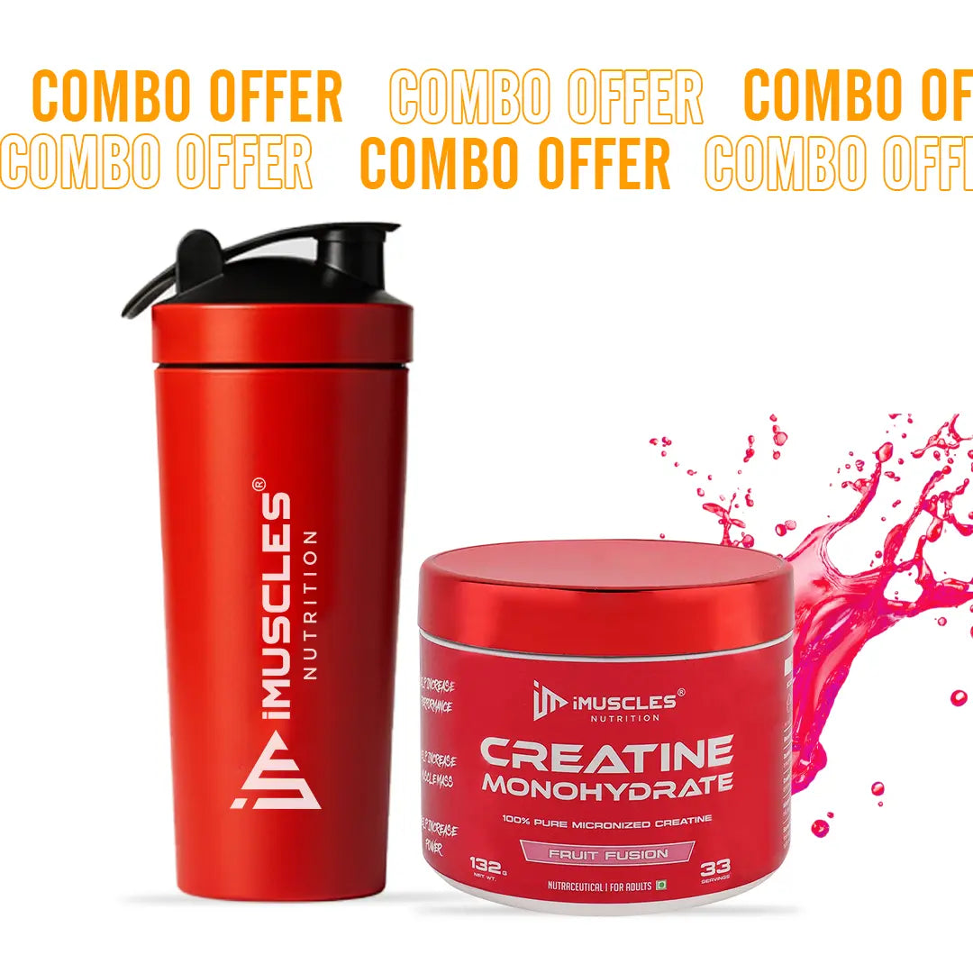 Buy Creatine Monohydrate with Shaker - iMuscles Nutrition imuscles.in
