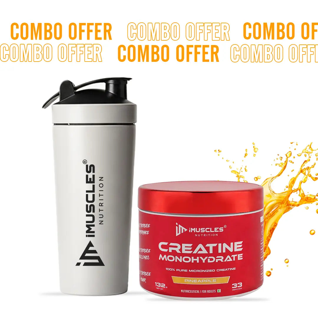 Buy Creatine Monohydrate with Shaker - iMuscles Nutrition imuscles.in
