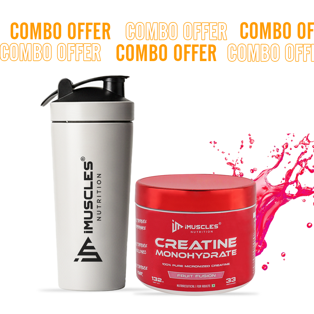 Buy Creatine Monohydrate with Shaker - iMuscles Nutrition