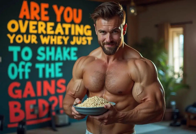 Are you overeating your Whey just to shake off the gains in yo' bed?!? iMuscles Nutrition