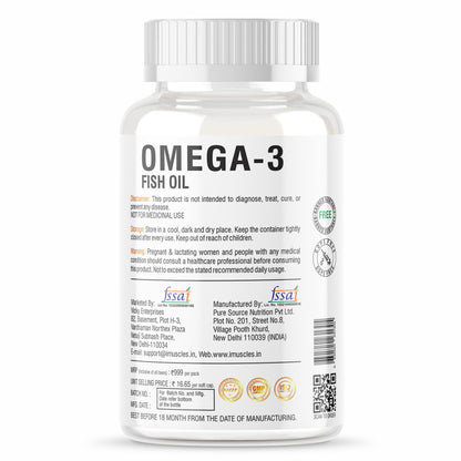 iMuscles Nutrition Omega-3 Fish Oil Capsules