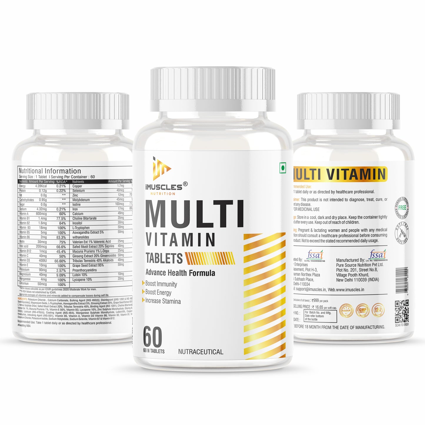iMuscles Nutrition Multivitamins Tablets