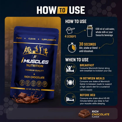 How to use Super Mass Gainer mix four scoops with 600ml liquid