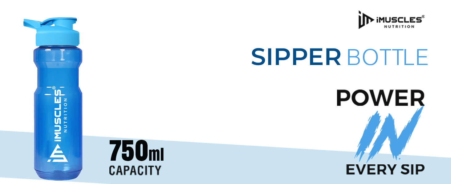 Sipper Bottle- 750ML (Blue)