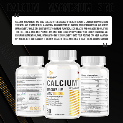 iMuscles Calcium Magnesium & Zinc Tablets