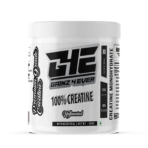 Gainz4Ever - Pure Micronised Creatine Monohydrate Powder- Unflavoured (80 Servings) Gainz4Ever
