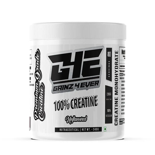 Gainz4Ever - Pure Micronised Creatine Monohydrate Powder- Unflavoured (80 Servings) Gainz4Ever