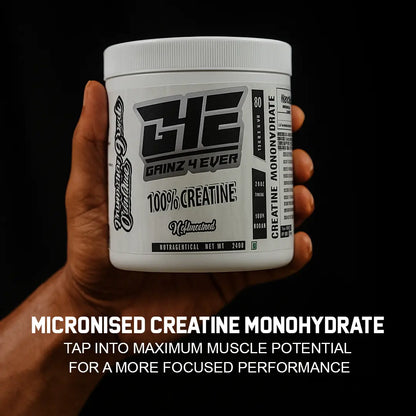 Gainz4Ever - Pure Micronised Creatine Monohydrate Powder- Unflavoured (80 Servings) Gainz4Ever