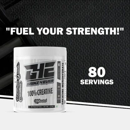 Gainz4Ever - Pure Micronised Creatine Monohydrate Powder- Unflavoured (80 Servings) Gainz4Ever