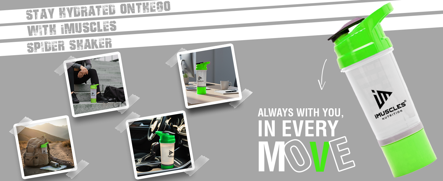 Spider Shaker- 600ML (Green)