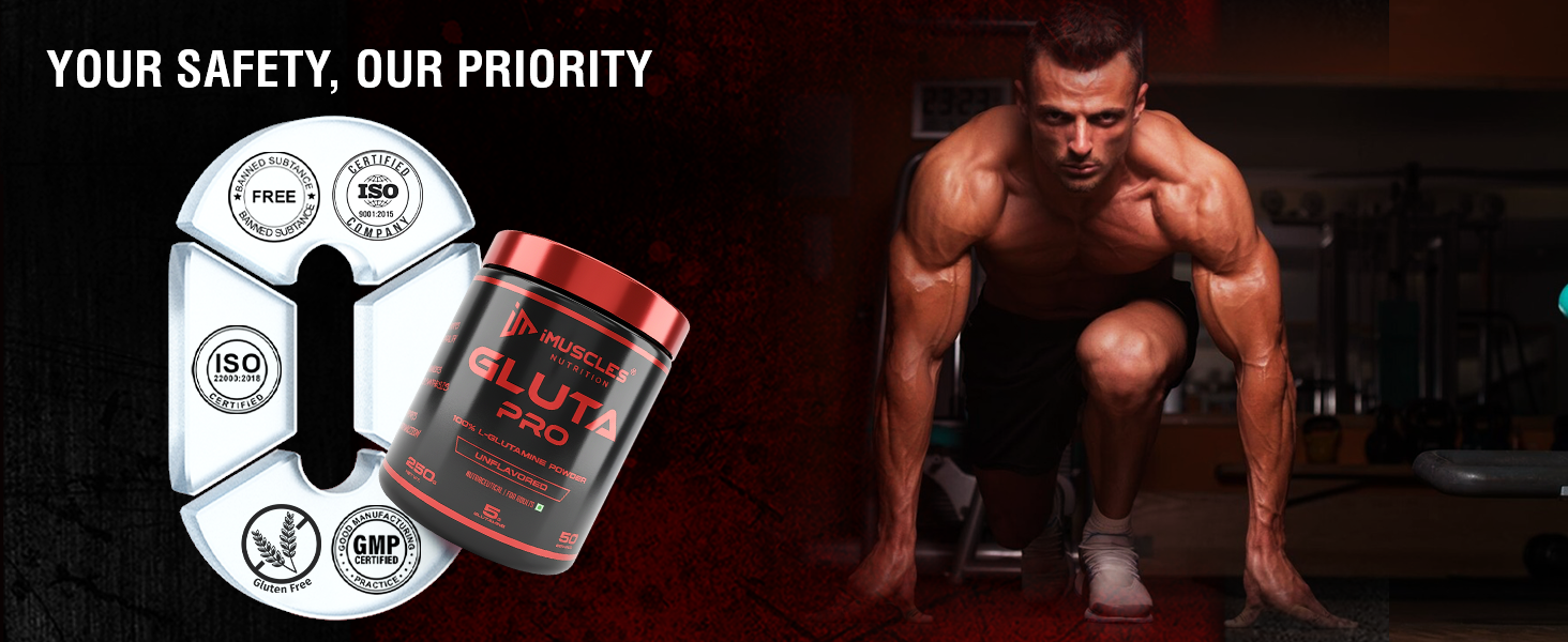 Gluta Pro - 100% Pure L-Glutamine Powder