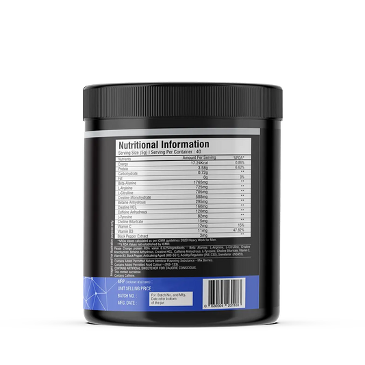 Instant Charge Preworkout – Mix Berries (40 Servings) iMuscles Nutrition