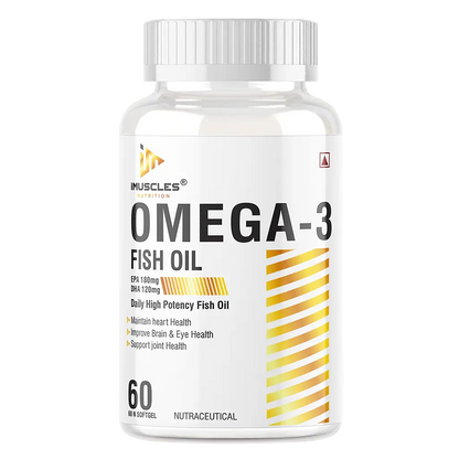 iMuscles Nutrition Omega-3 Fish Oil Capsules imuscles.in