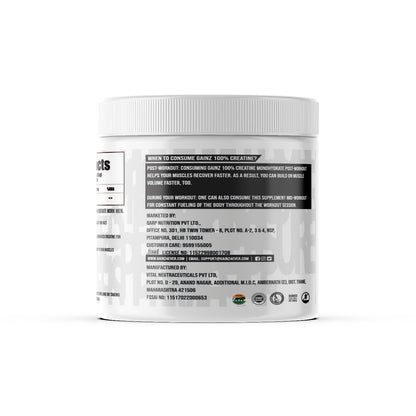 Gainz4Ever - Pure Micronised Creatine Monohydrate Powder (Unflavoured)